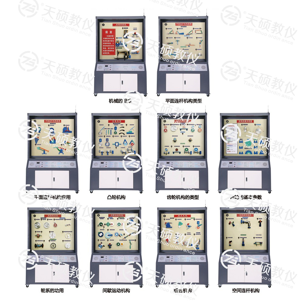 TSSMT-1型 機(jī)械原理陳列柜（10個(gè)分柜，帶智能語(yǔ)音講解）